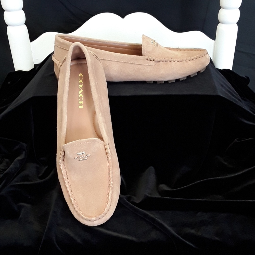 Coach "Amber" suede moccasins Sz 7B 1106P5